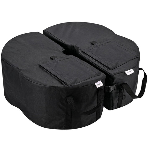PidmFoy umbrella base weight 80lb pair demonstrates stable offset umbrella setup.