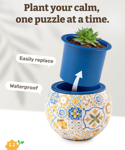 PieceRelax indoor cactus planter designed for compact plant styling