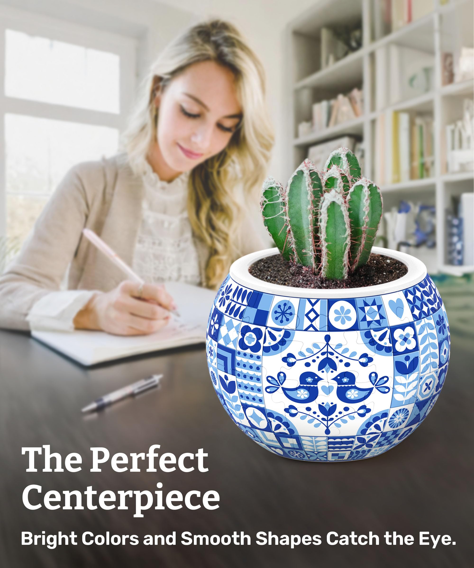 PieceRelax indoor plant pot suited for cacti and succulents in any room.