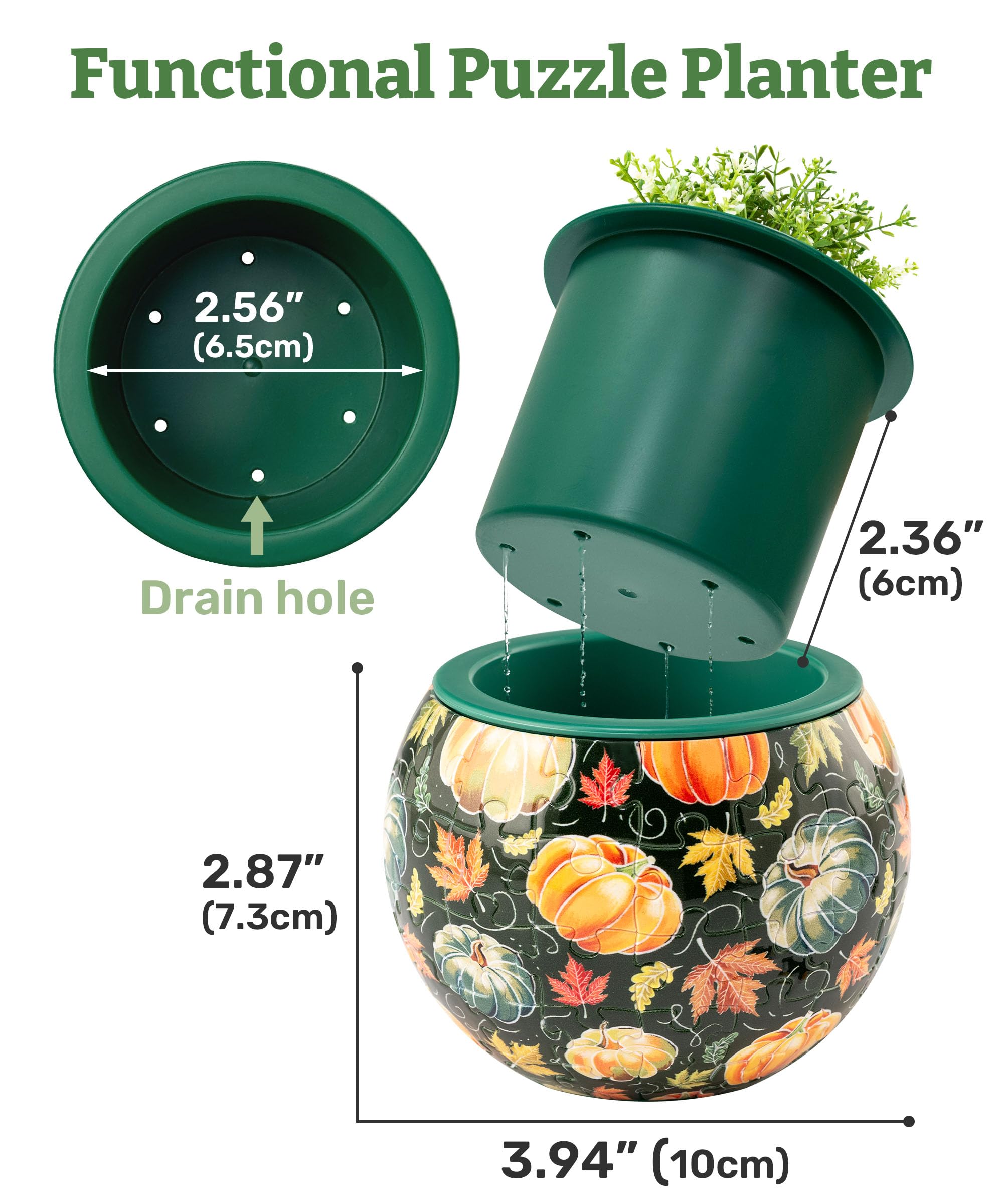 PieceRelax planter features drainage holes for healthy plant care