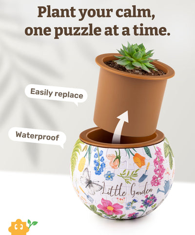 PieceRelax vibrant-pattern flowerpot makes a bold gift for plant lovers.