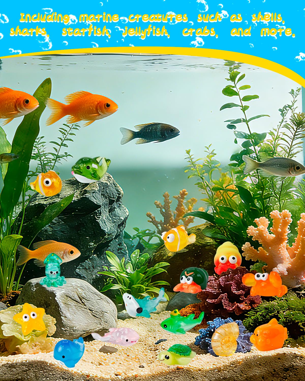 Piemow dollhouse mini ocean-scene figures inspire imaginative play and scenes.