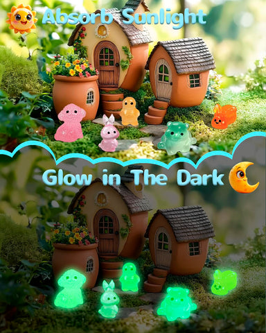 Piemow bear mini statue enhances fairy garden scenes with presence