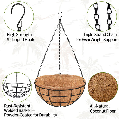 PIKAMAO basket chains resist rust and protect surfaces.
