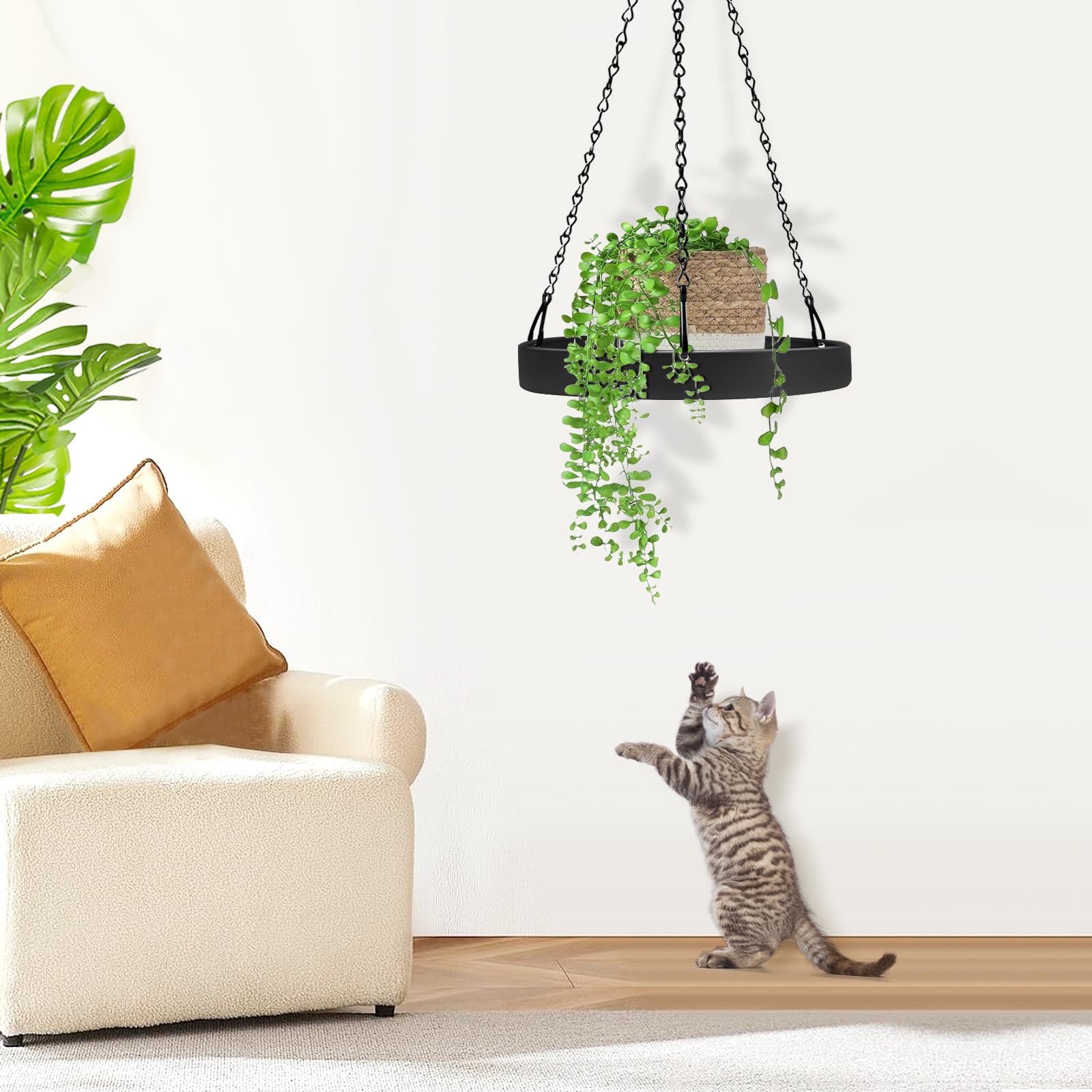 PIKAMAO easy-install system with chains and hooks for setup
