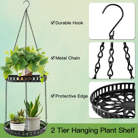 PIKAMAO indoor-outdoor hanging planter mounted on balcony for greenery