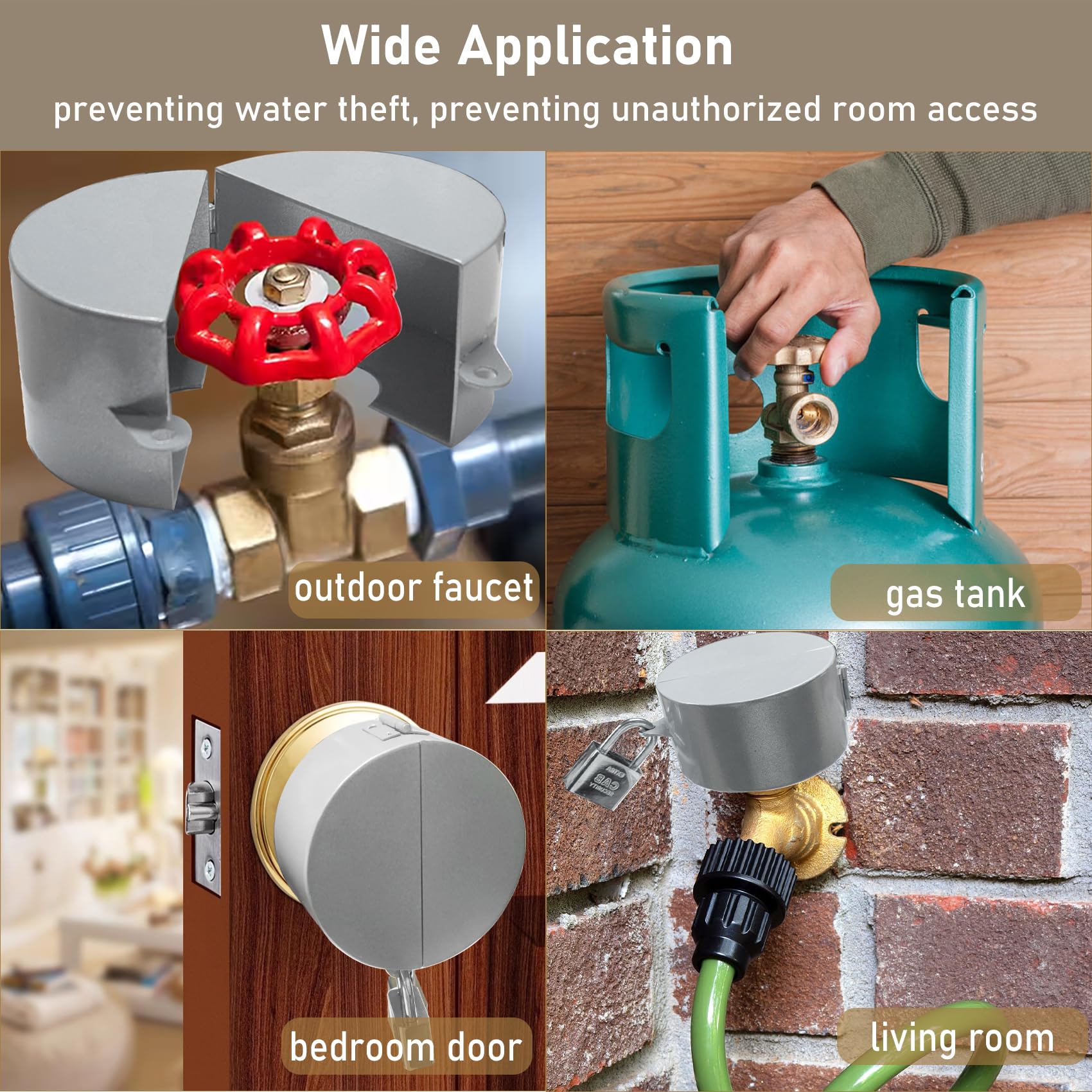 PILISPARK anti-theft outdoor faucet kit suitable for residential and commercial use.
