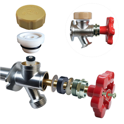 PILISPARK outdoor faucet repair kit front view for quick flow restoration
