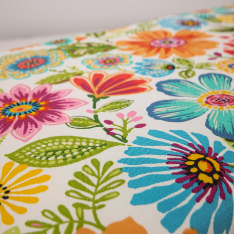 Pillow Perfect Gregoire fabric detail highlights water-resistant outdoor fabric.