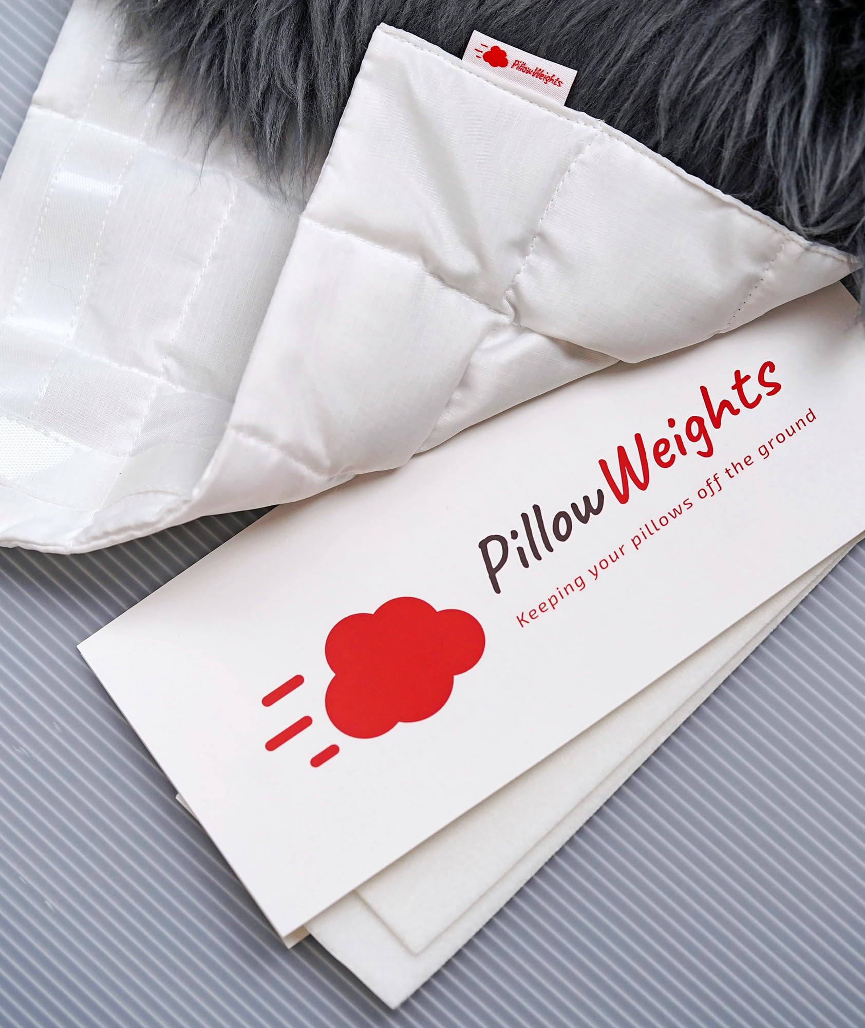 PillowWeights water-resistant nylon shell protects cushions in sun and spray.