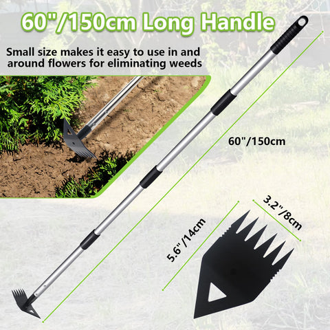 PIMEKOY durable garden hoe assembly supports versatile soil work