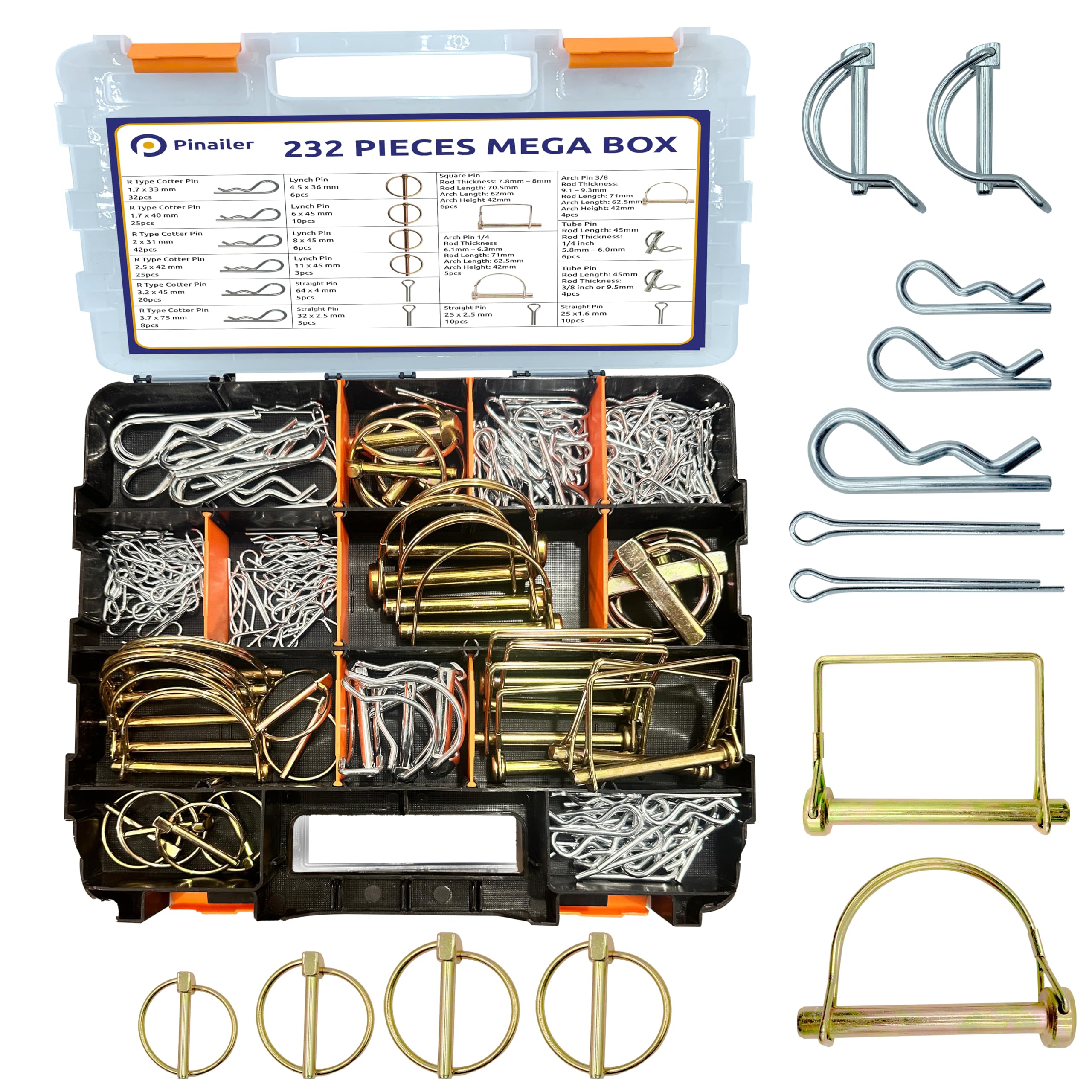 Pinailer trailer hitch pin kit for secure towing and fast pin replacements.