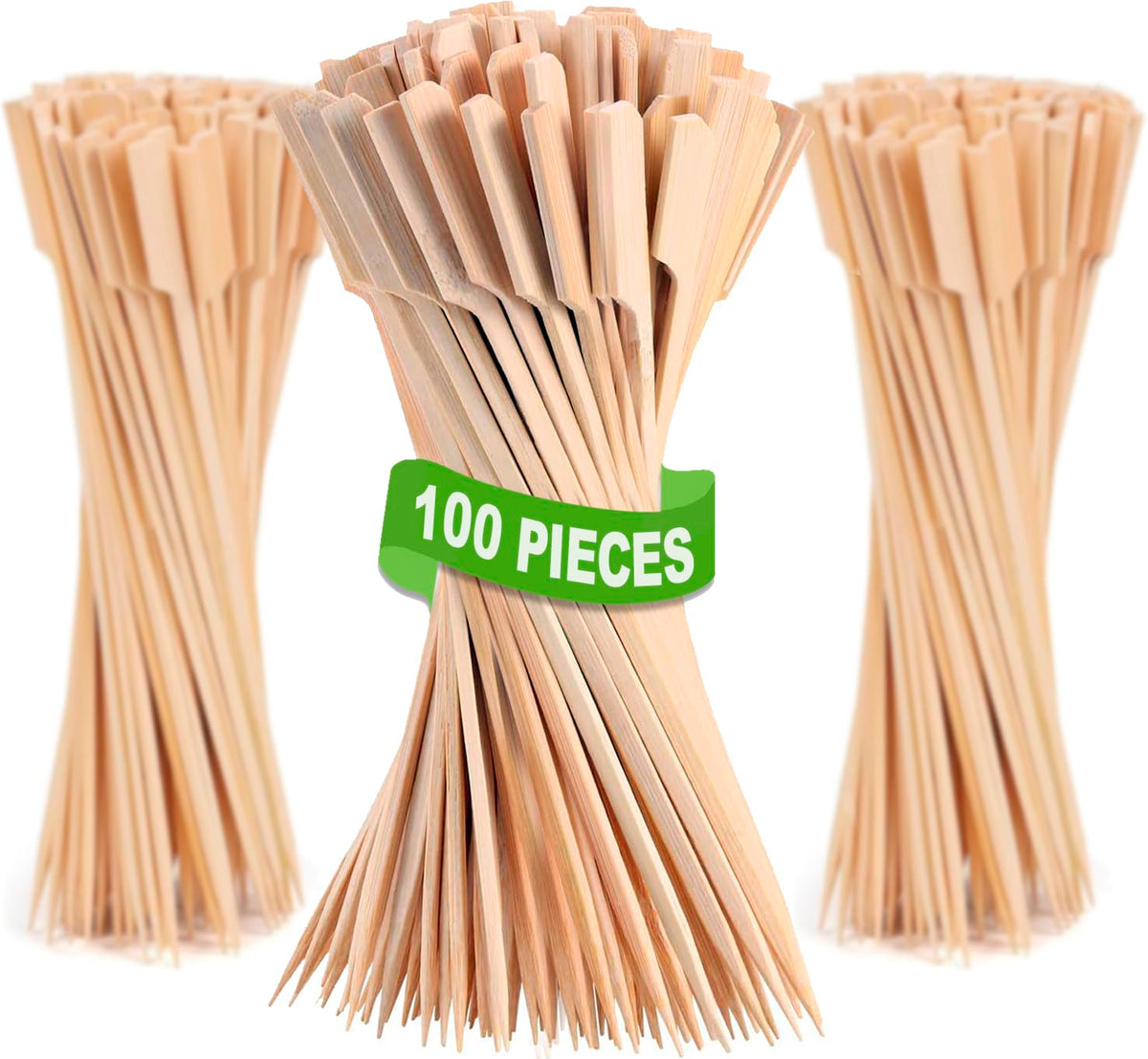 Pinchitto's bamboo skewers 10 inch for grilling and appetizers, aroma-free cooking.