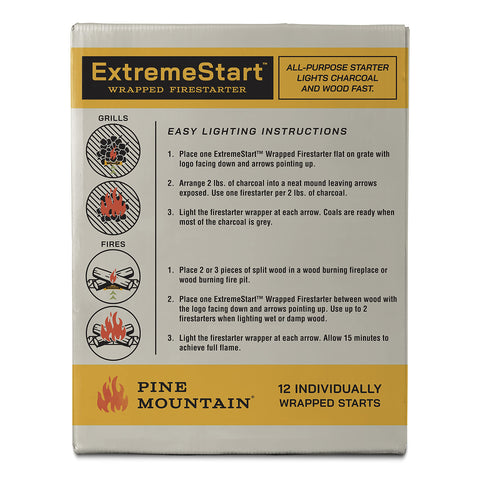 Pine Mountain ExtremeStart burns cleaner with lower emissions than cordwood