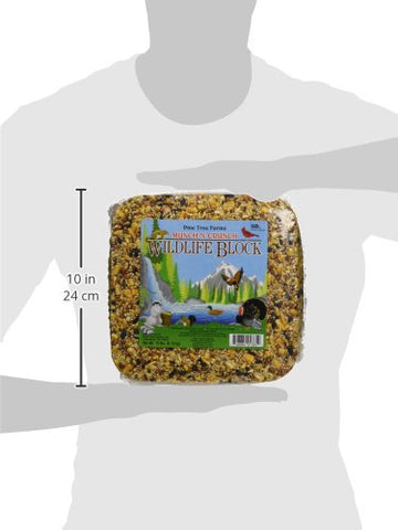 Pine Tree Farms Wildlife Block multicolored design attracts birds