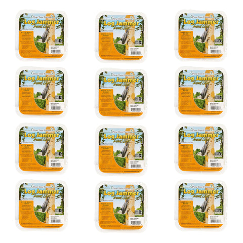 Pine Tree Farms Log Jammer logs shown in bulk pack for year-round feeding.