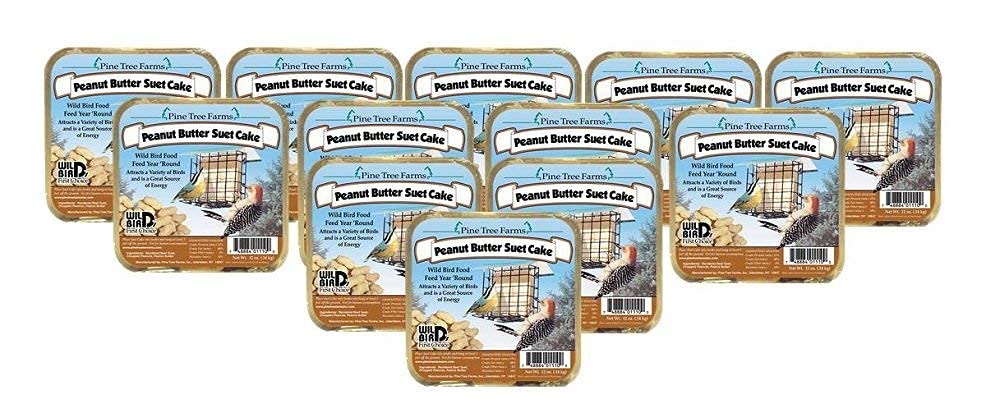 Pine Tree Farms Peanut Butter Suet Cake attracts a variety of backyard birds.