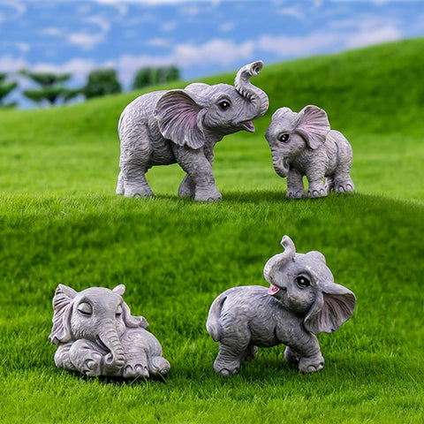 Pinenjoy elephant figurine for car interior or dioramas brings gentle whimsy.