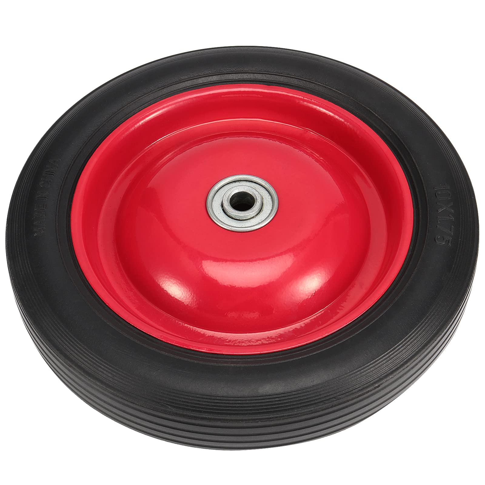 PINGEUI red-painted iron axle assembly complements durable, rust-resistant wheels.