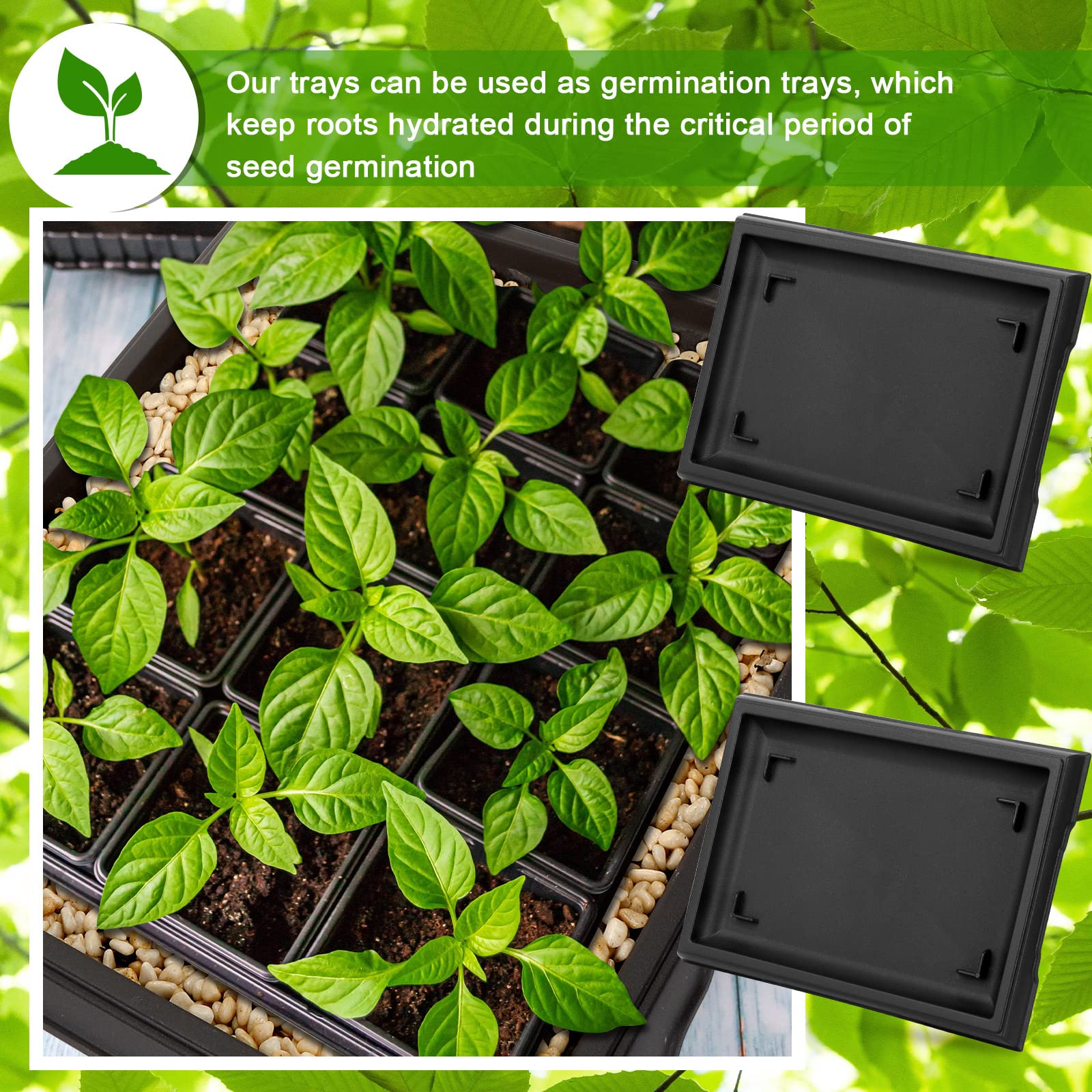 Pinkunn corrosion-resistant plastic tray endures fertilizers and daily use.