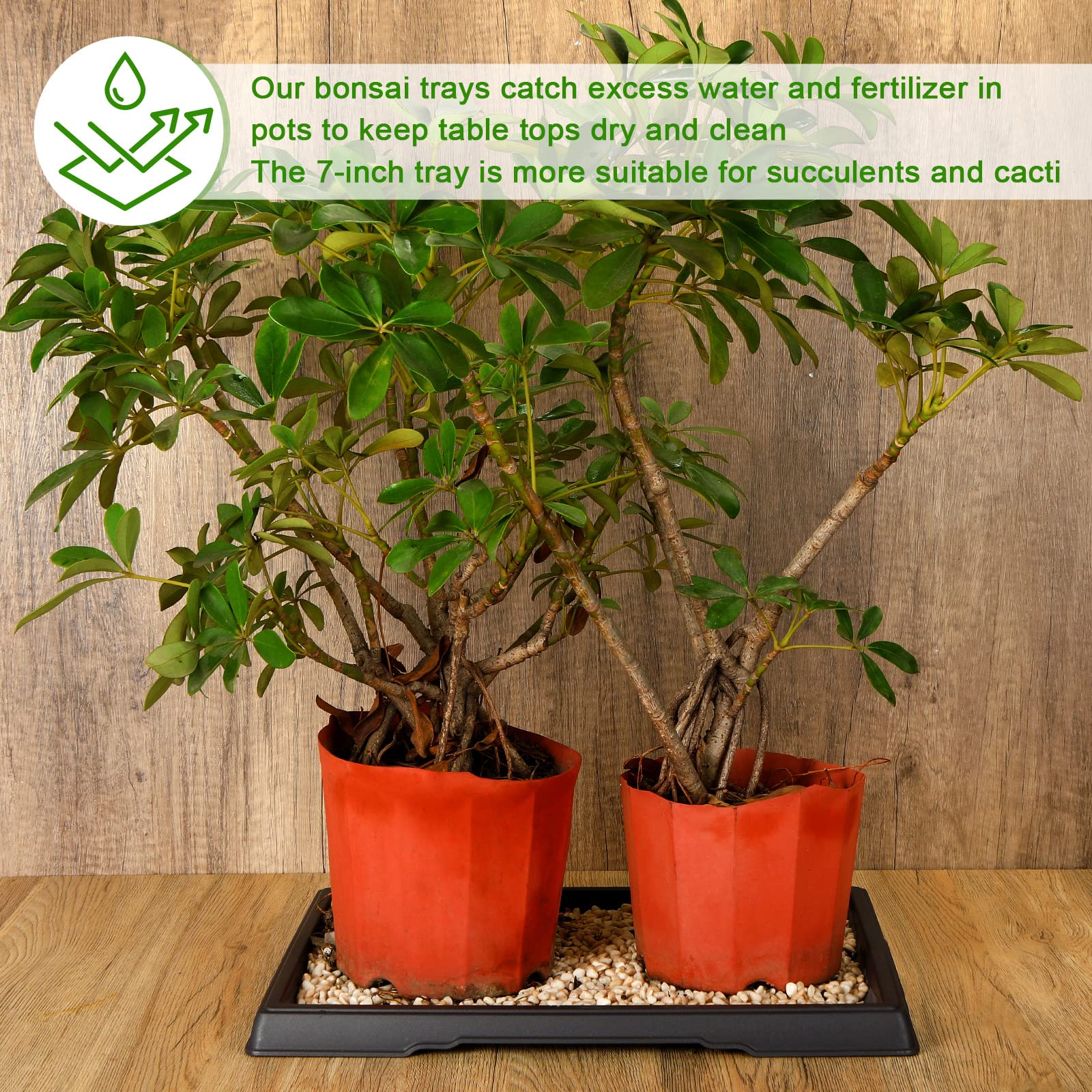 Pinkunn protects furniture on tables and desktops with reliable drip tray.