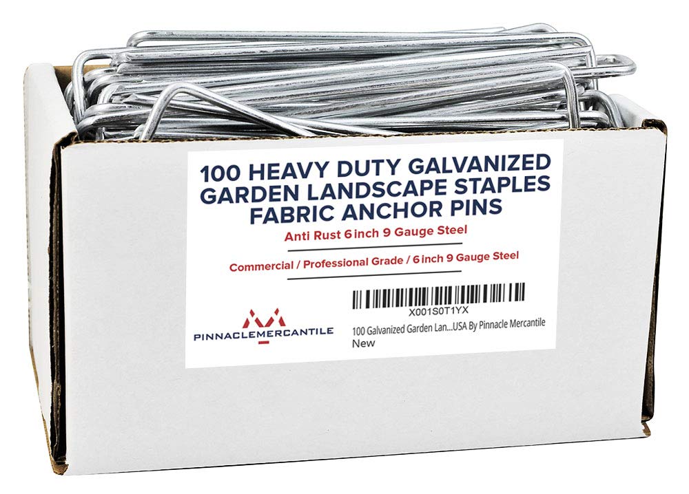 Pinnacle Mercantile galvanized stake 6-inch anti-rust for durable landscape anchoring.