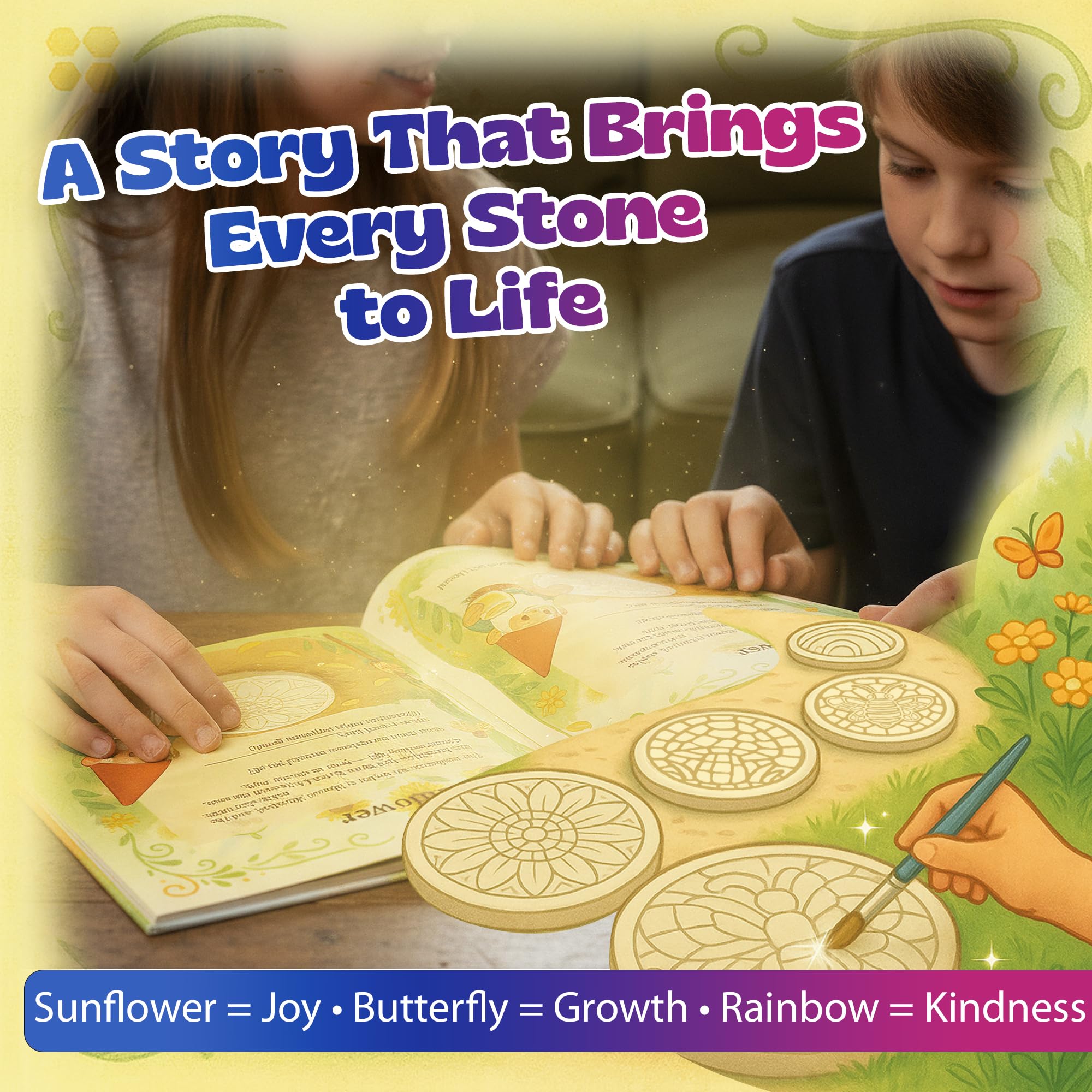 Pinwheel Crafts stepping stone mushroom design inspires imagination in kids.