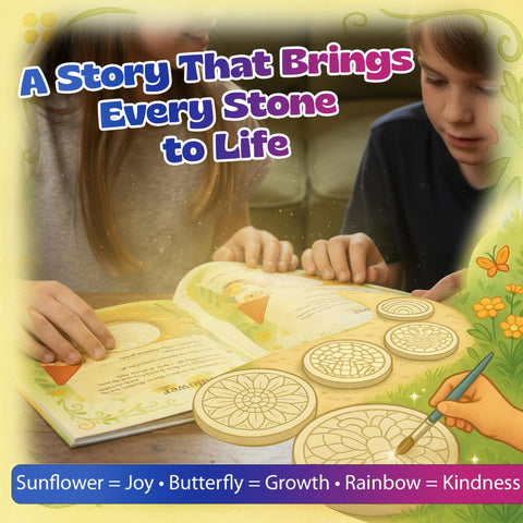 Pinwheel Crafts stepping stone mushroom design inspires imagination in kids.