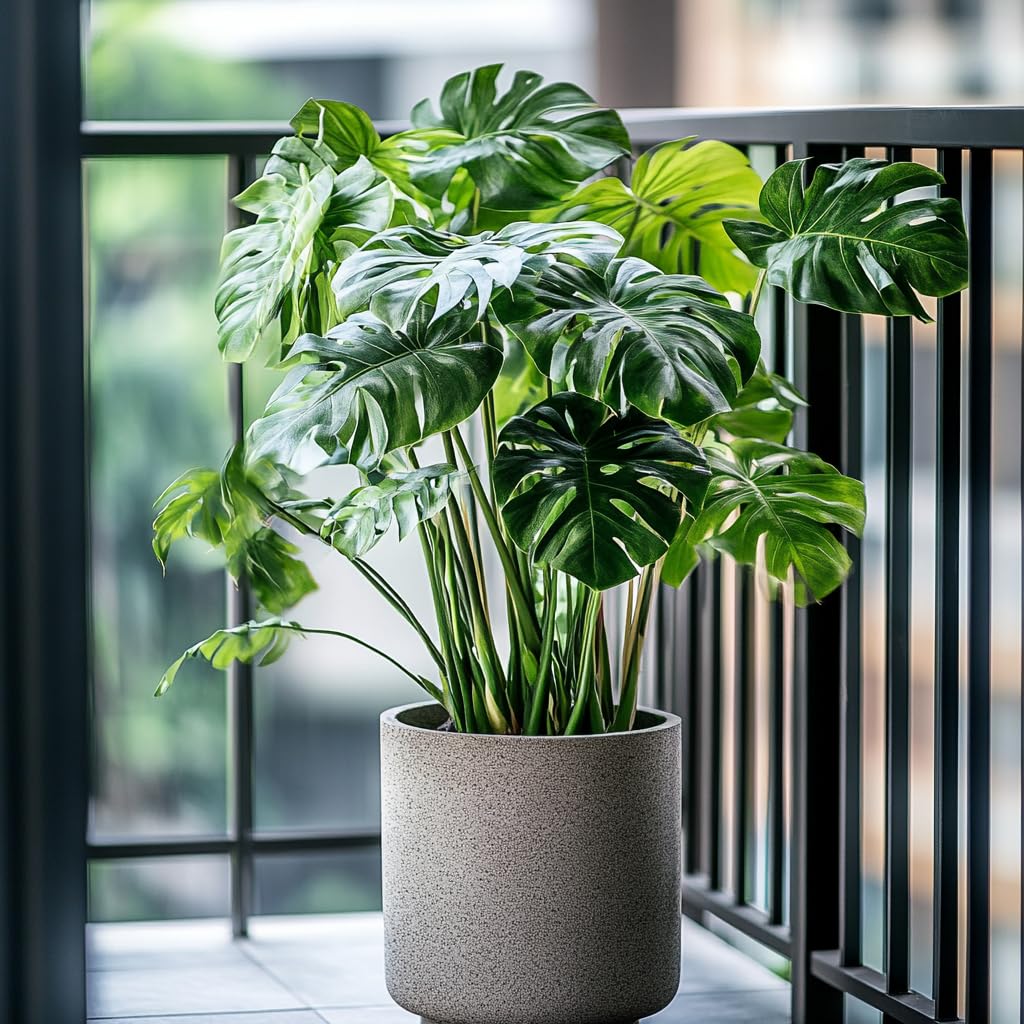 PIPA PAPA Monstera seeds lush tropical garden display in final setup