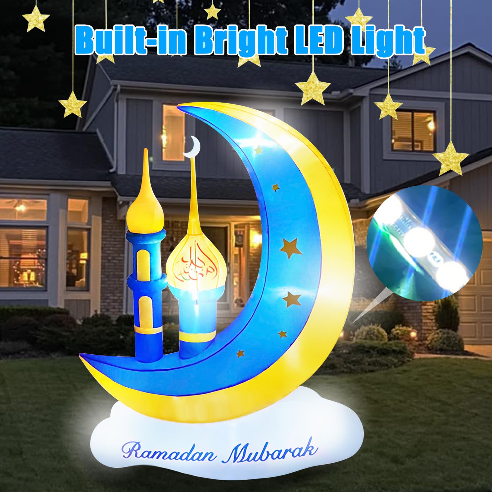 PIPIMOUSE Ramadan cloud inflatable enhances decorative charm outdoors.