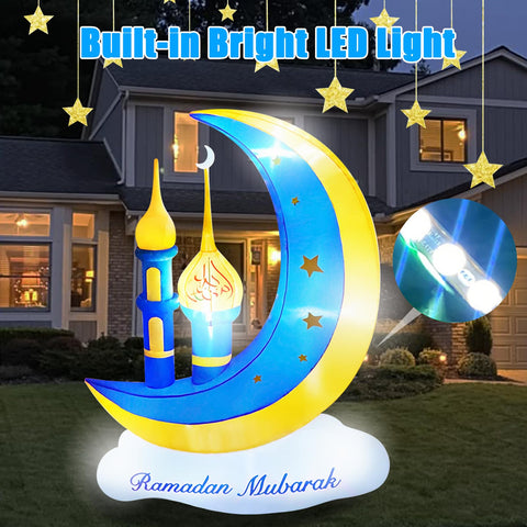 PIPIMOUSE Ramadan cloud inflatable enhances decorative charm outdoors.