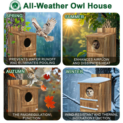 PIPIONE Outdoor Bird House designed for wildlife, ready for long-term outside use.