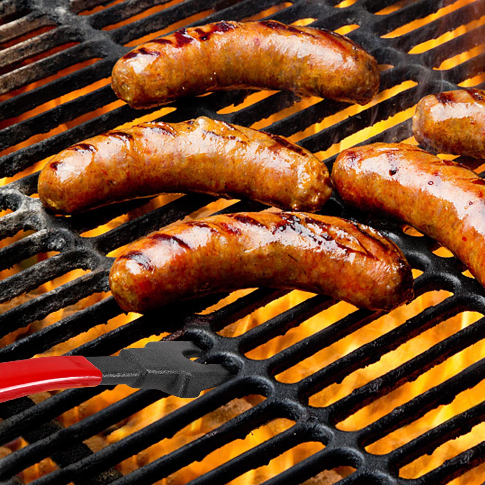 PIQUEBAR essential BBQ accessory for safer, controlled grate handling.