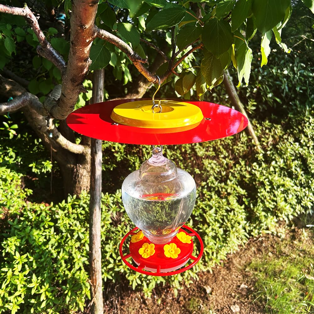 PirateAnt 11-2-inch feeder shade diameter protects small feeders.