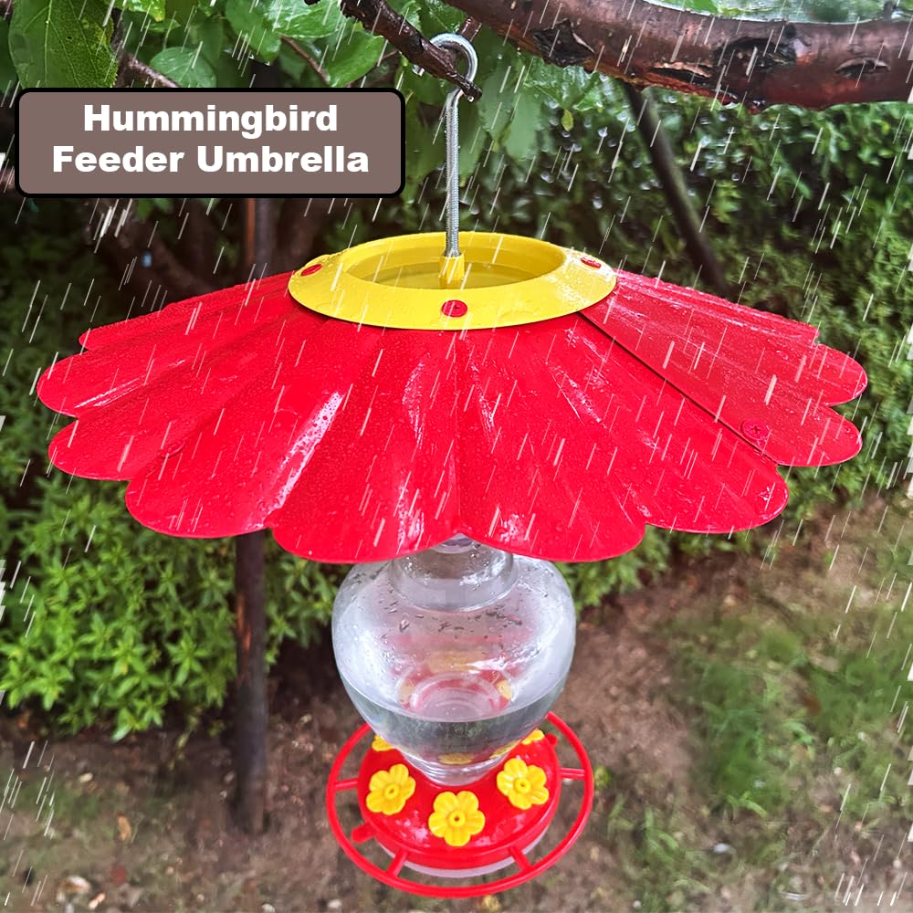 PirateAnt bird-attracting umbrella design attracts hummingbirds.