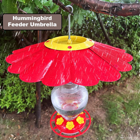 PirateAnt bird-attracting umbrella design attracts hummingbirds.
