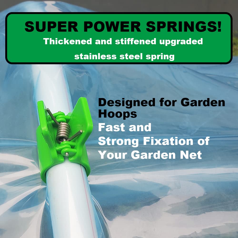 PirateAnt curved hoop clip design fits half-inch PVC hoops snugly for stable setups.