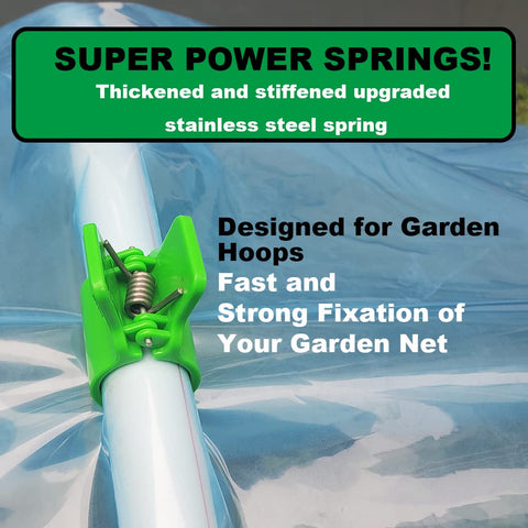 PirateAnt curved hoop clip design fits half-inch PVC hoops snugly for stable setups.