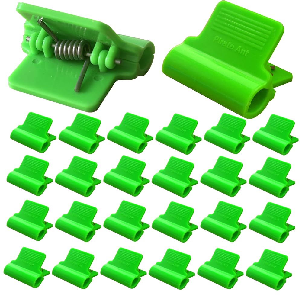 PirateAnt greenhouse clamps grip curved 032-045 inch hoops for a secure frame setup.