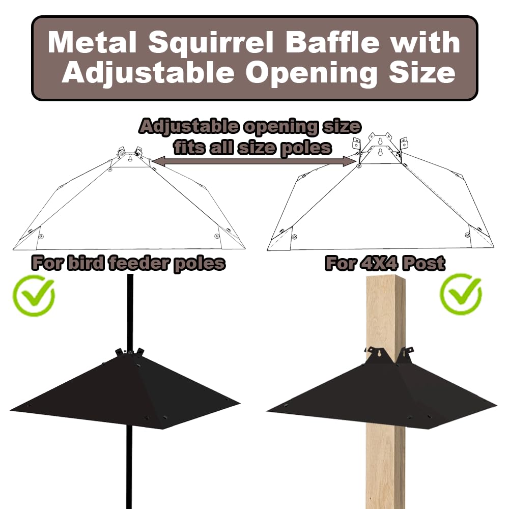 PirateAnt Metal Baffle, thick and chew-resistant for durability.