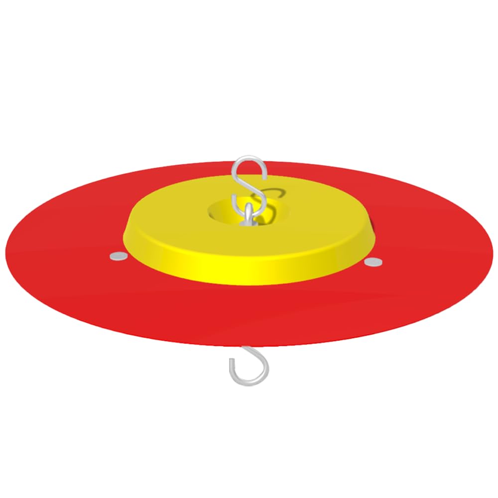 PirateAnt metal hummingbird feeder umbrella shields nectar from sun and rain.