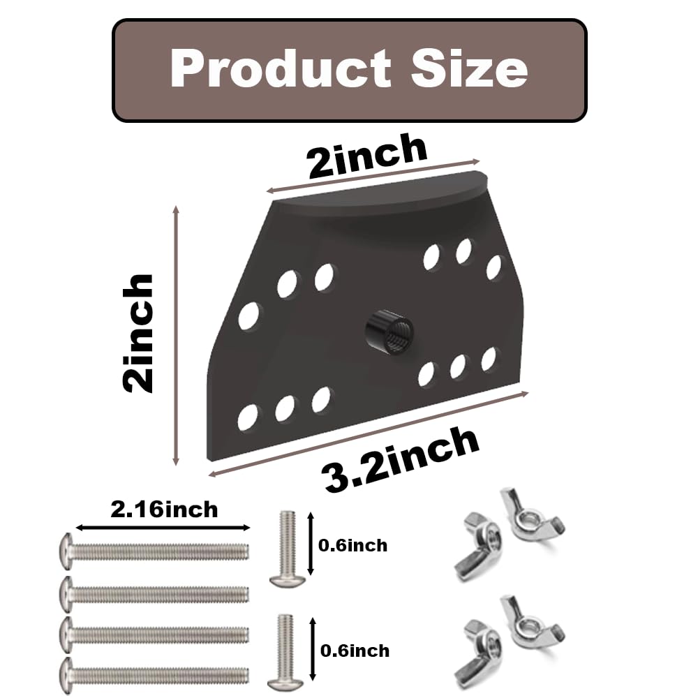PirateAnt metal squirrel baffle pole holder enables quick installation with screws and butterfly nuts.