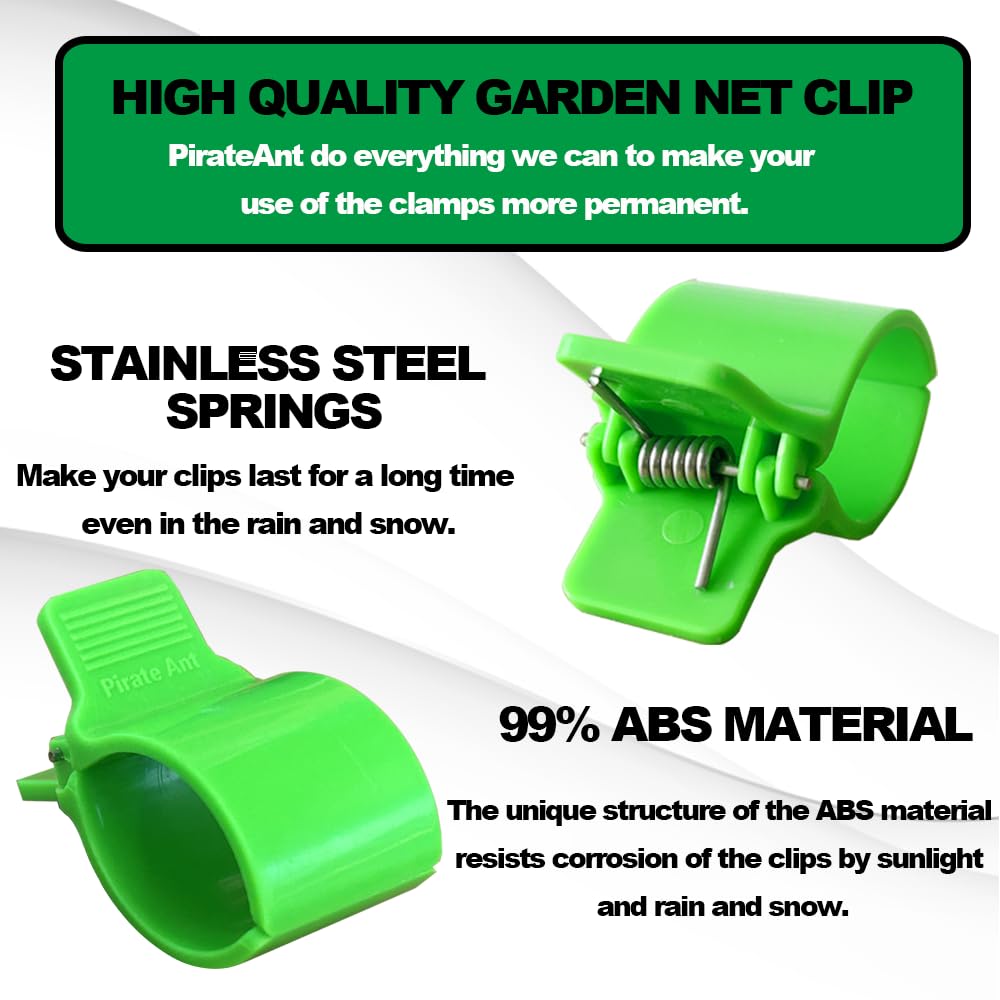 PirateAnt multitask garden clip ideal for DIY greenhouses and film row covers