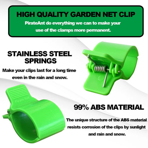 PirateAnt multitask garden clip ideal for DIY greenhouses and film row covers