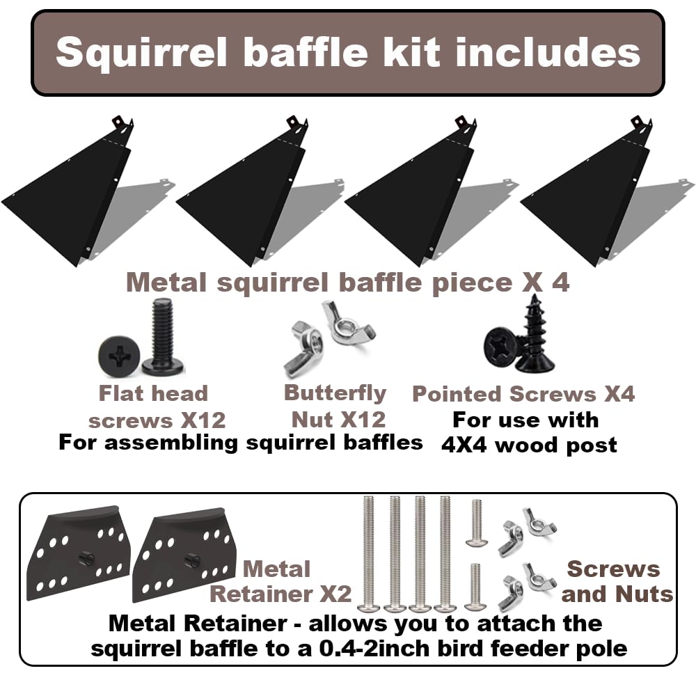 PirateAnt Squirrel Baffle finish cleans easily after outdoor use.