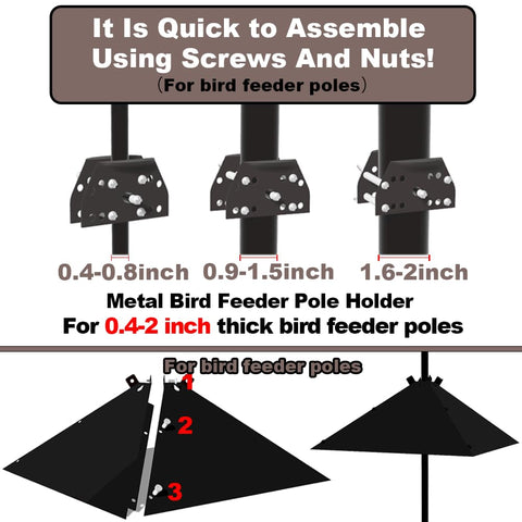 PirateAnt Squirrel Baffle is weather durable for year-round use.