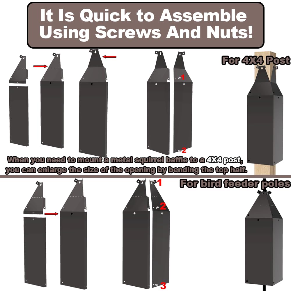 PirateAnt design supports 4x4 wood posts for flexible installation.