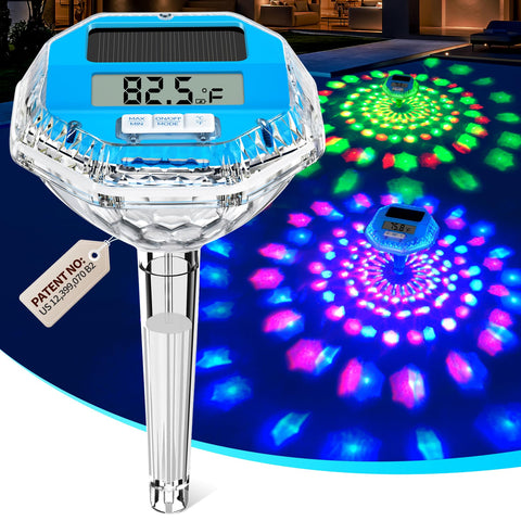 Pircaath digital pool thermometer front view with easy-to-read display for quick checks