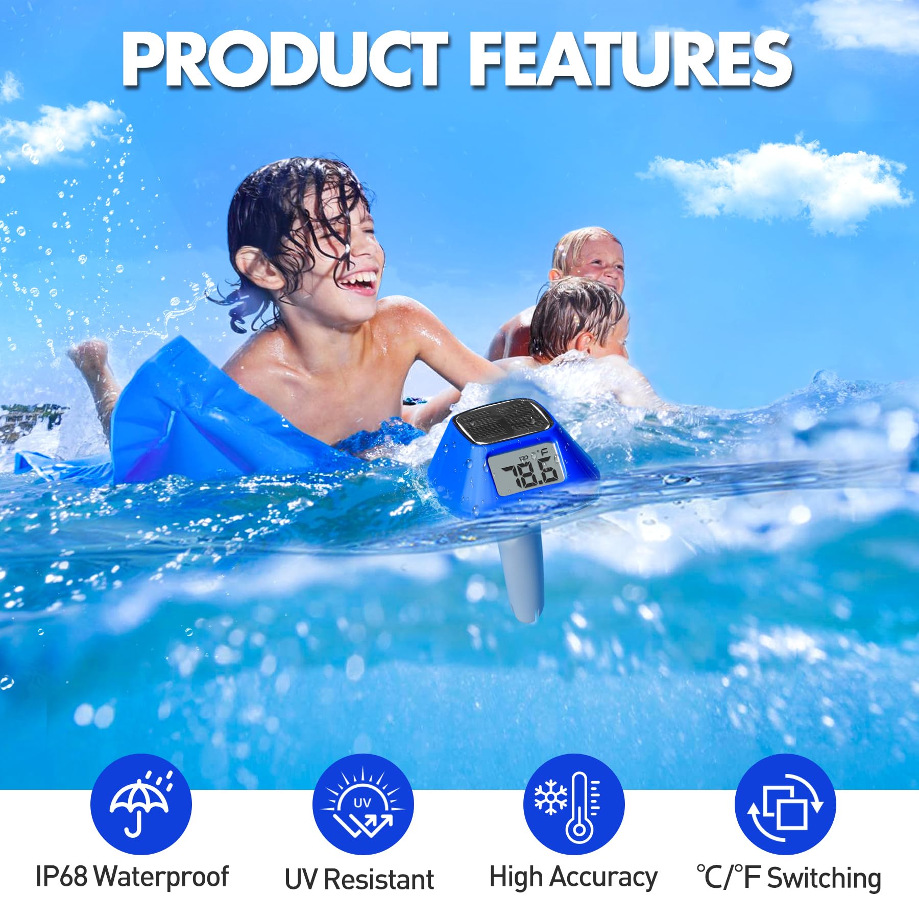 Pircaath IP68 waterproof gauge resists sun and rain for outdoor use