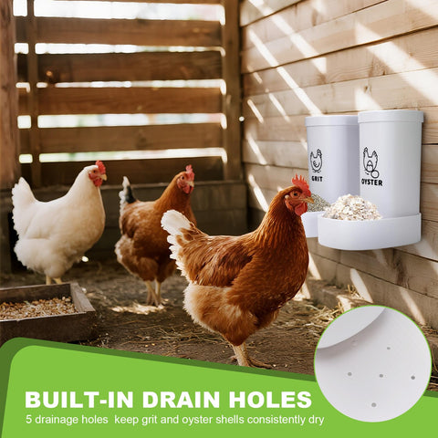 PIREKZUNT 10 lb capacity reduces refill frequency for flocks